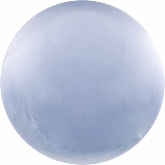 Calibrated Cabochon Round Standard Grade Blue Natural Chalcedony