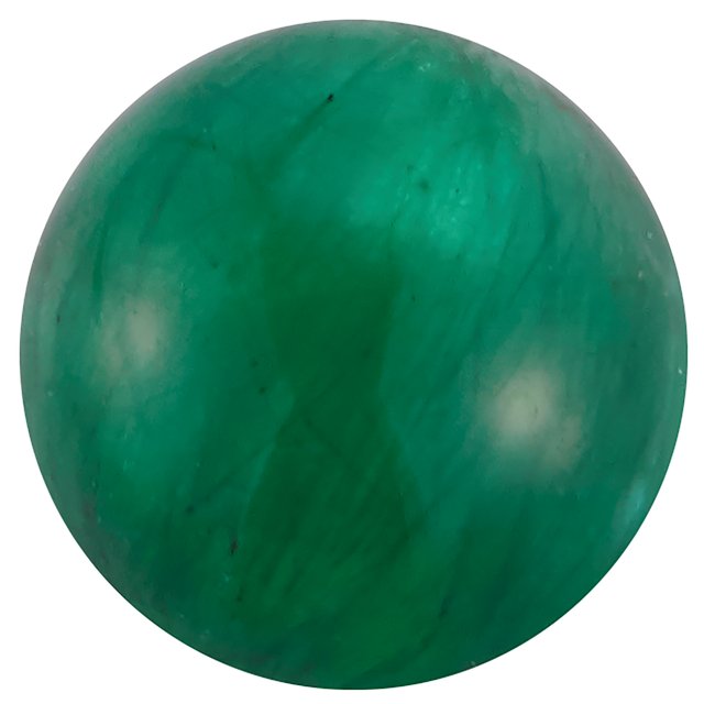 Calibrated Cabochon Round AA Grade Green Natural Emerald