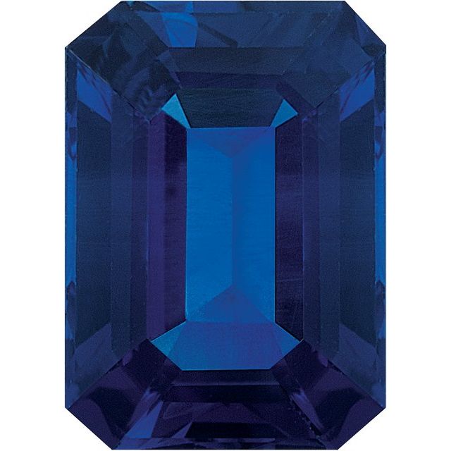 Calibrated Emerald Cut AA Grade Blue Natural Sapphire