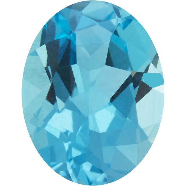 Calibrated Oval AA Grade Blue Natural Topaz