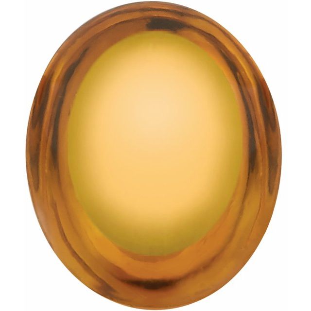 Calibrated Cabochon Oval AA Grade Yellow Natural Citrine