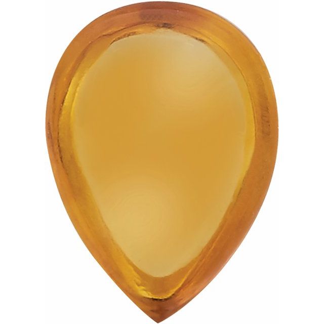 Calibrated Cabochon Pear AA Grade Yellow Natural Citrine