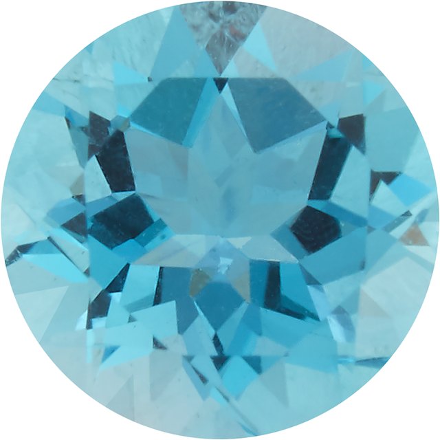 Calibrated Round AA Grade Blue Natural Topaz