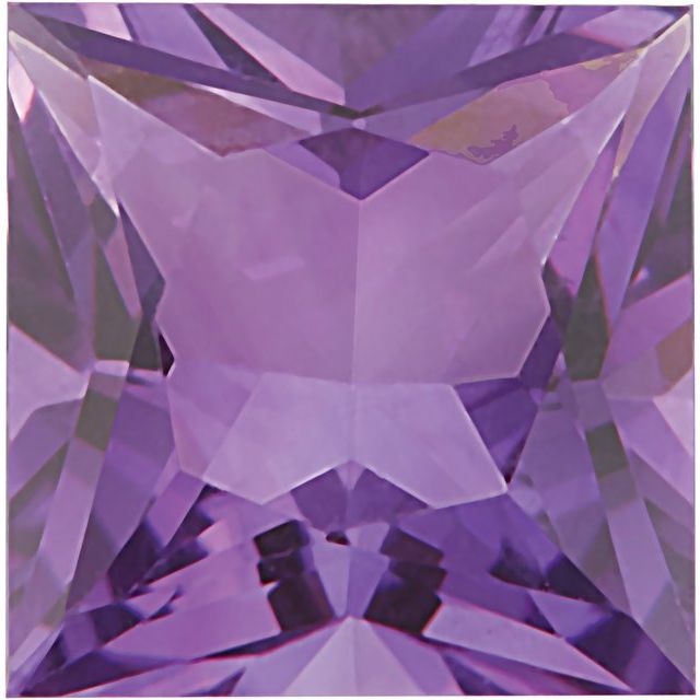 Calibrated Princess Cut Square A Grade Purple Natural Amethyst