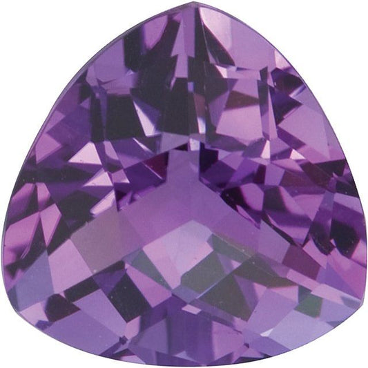 Calibrated Checkerboard Trillion A Grade Purple Natural Amethyst