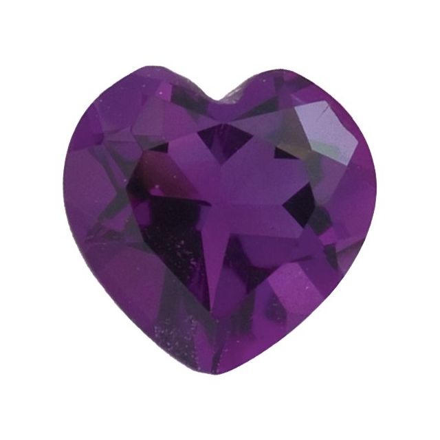 Calibrated Heart AAA Grade Purple Natural Amethyst