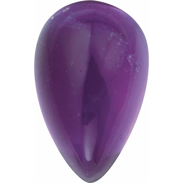 Calibrated Cabochon Pear AA Grade Purple Natural Amethyst
