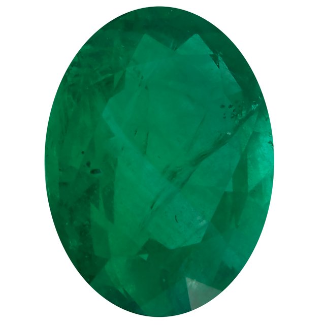 Calibrated Oval AA Grade Green Natural Emerald