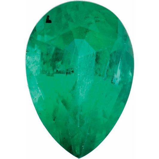 Calibrated Pear A Grade Green Natural Emerald