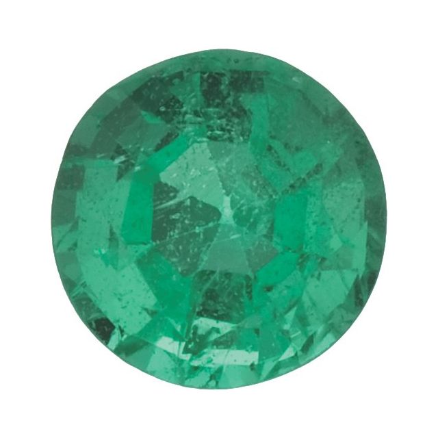 Calibrated Round B Grade Green Natural Emerald