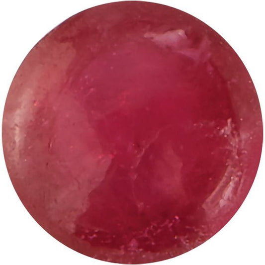 Calibrated Cabochon Round AA Grade Red Natural Ruby