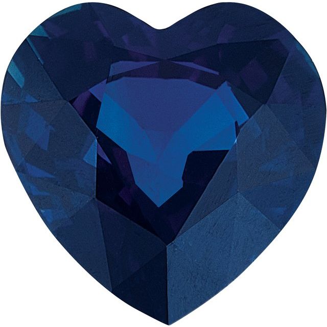 Calibrated Heart A Grade Blue Natural Sapphire