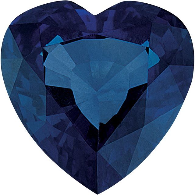 Calibrated Heart AA Grade Blue Natural Sapphire