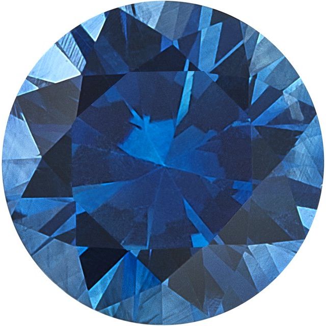 Calibrated Brilliant Round A Grade Blue Natural Sapphire