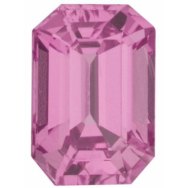 Calibrated Emerald Cut AA Grade Pink Natural Sapphire