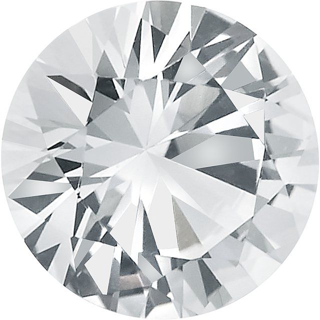Calibrated Diamond Cut Round Aa Grade White Natural Sapphire