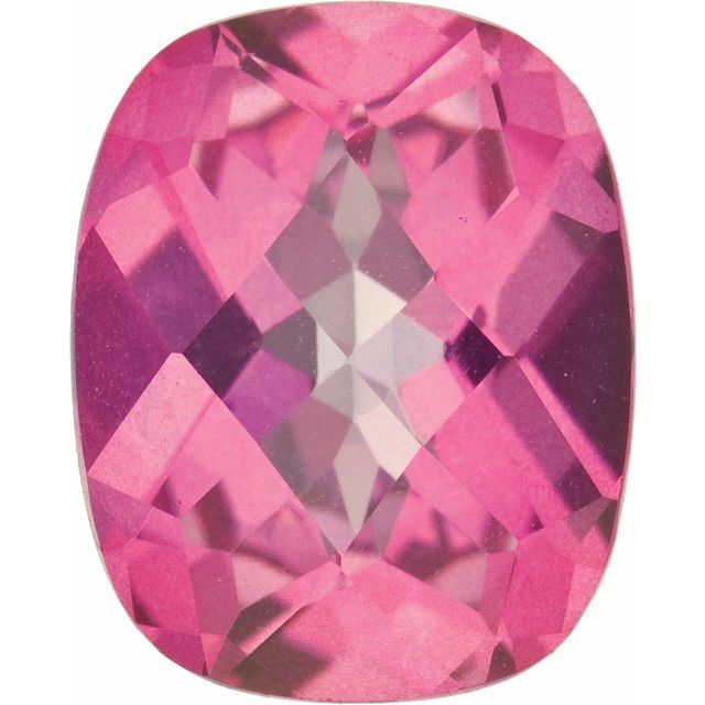 Calibrated Checkerboard Antique Cushion AA Grade Pink Natural Mystic Topaz