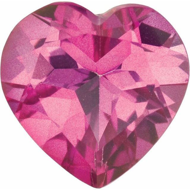 Calibrated Heart AA Grade Pink Natural Mystic Topaz