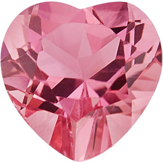Calibrated Heart AA Grade Pink Natural Tourmaline