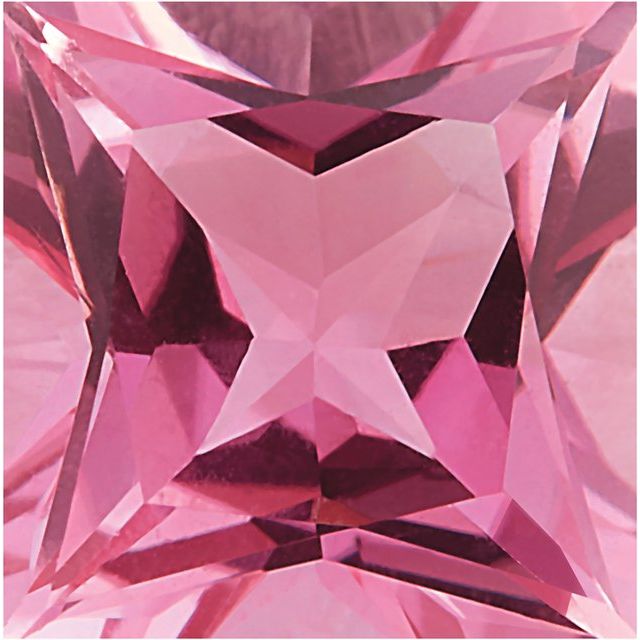 Calibrated Princess Cut Square AA Grade Pink Natural Tourmaline