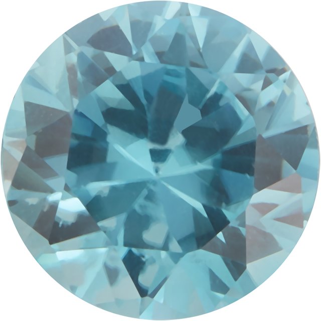 Calibrated Round AA Grade Blue, Teal Natural Zircon