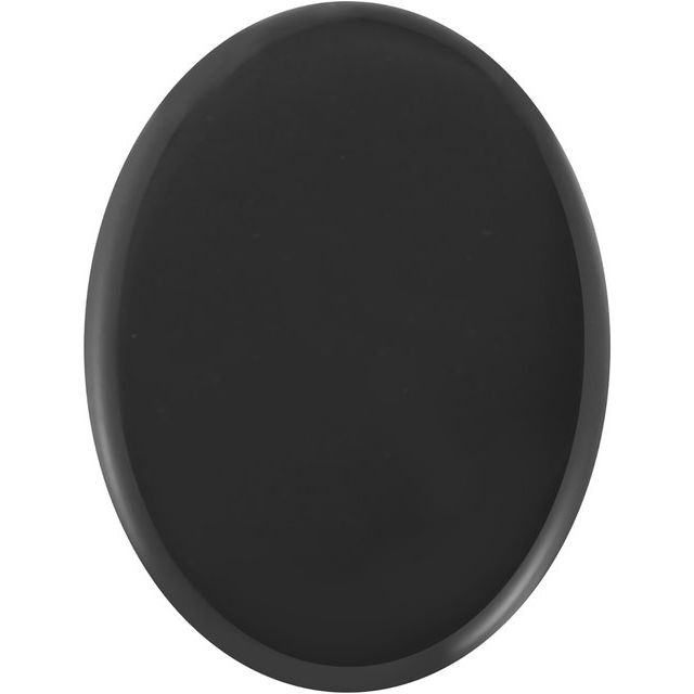 Calibrated Buff Top-cut Oval Standard Grade Black Natural Onyx