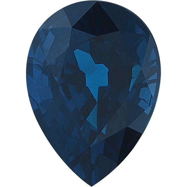 Calibrated Pear B Grade Blue Natural Sapphire
