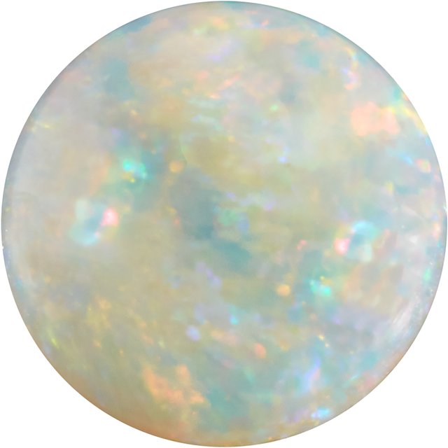 Calibrated Cabochon Round A Grade White Natural Opal