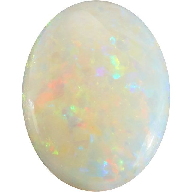 Calibrated Cabochon Oval A Grade White Natural Opal