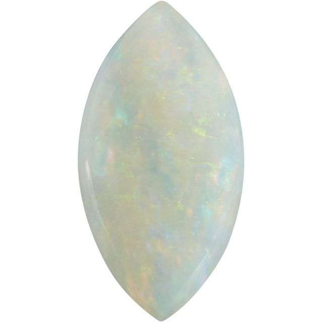 Calibrated Cabochon Marquise A Grade White Natural Opal
