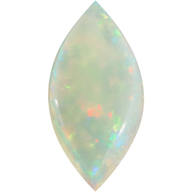 Calibrated Cabochon Marquise Commercial 3 Grade White Natural Opal