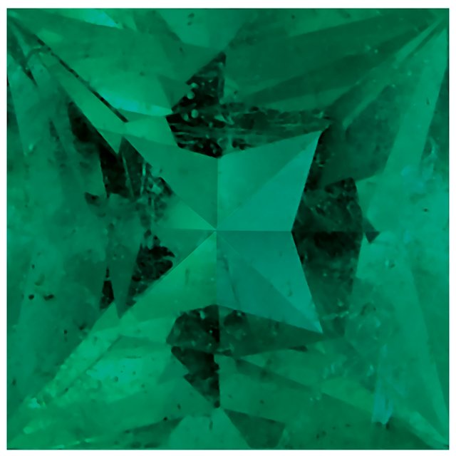 Calibrated Princess Cut Square AA Grade Green Natural Emerald