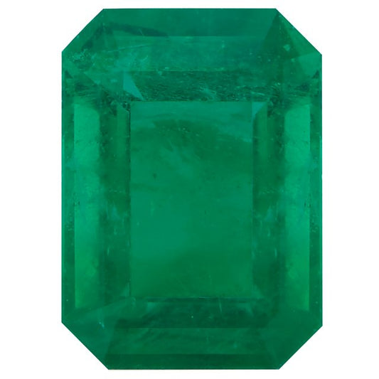 Calibrated Emerald Cut A Grade Green Natural Emerald