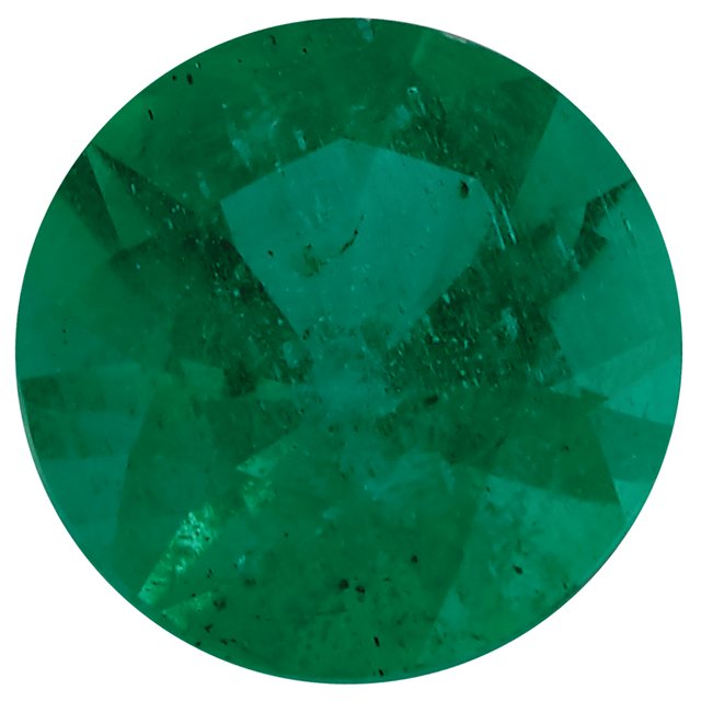Calibrated Brilliant Round AA Grade Green Natural Emerald