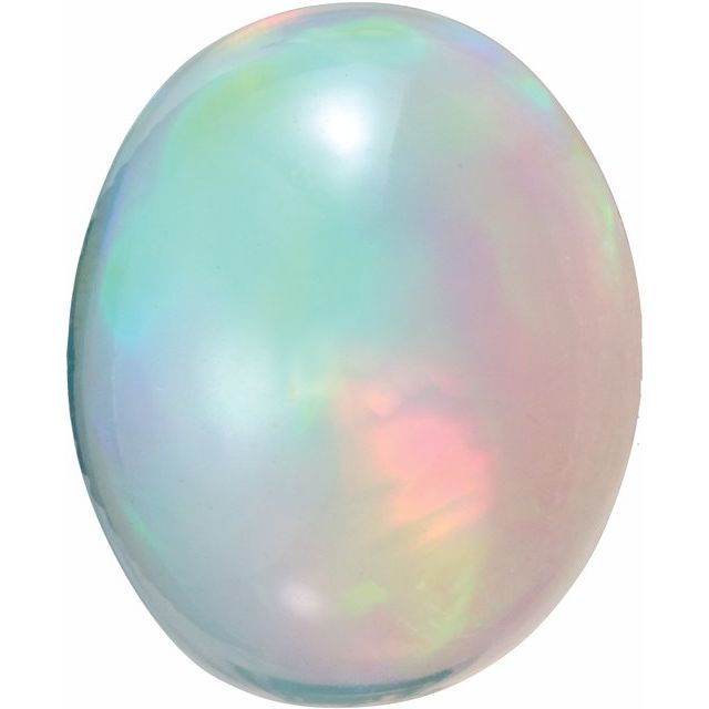 Calibrated Cabochon Oval Standard Grade White Natural Opal