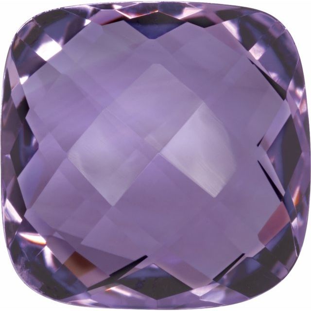 Calibrated Double-sided Checkerboard Cushion A Grade Natural Amethyst