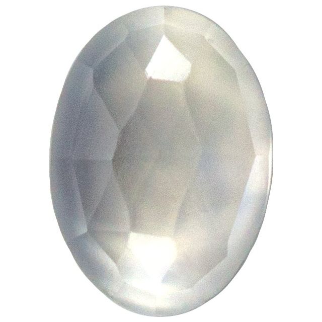 Calibrated Rose-cut Oval AAA Grade White Natural Moonstone